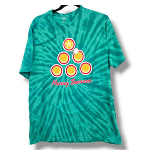 Cabana By‎ Crown & Ivy Men's Holiday Beer Christmas Tie Dye T-Shirt Green Size L